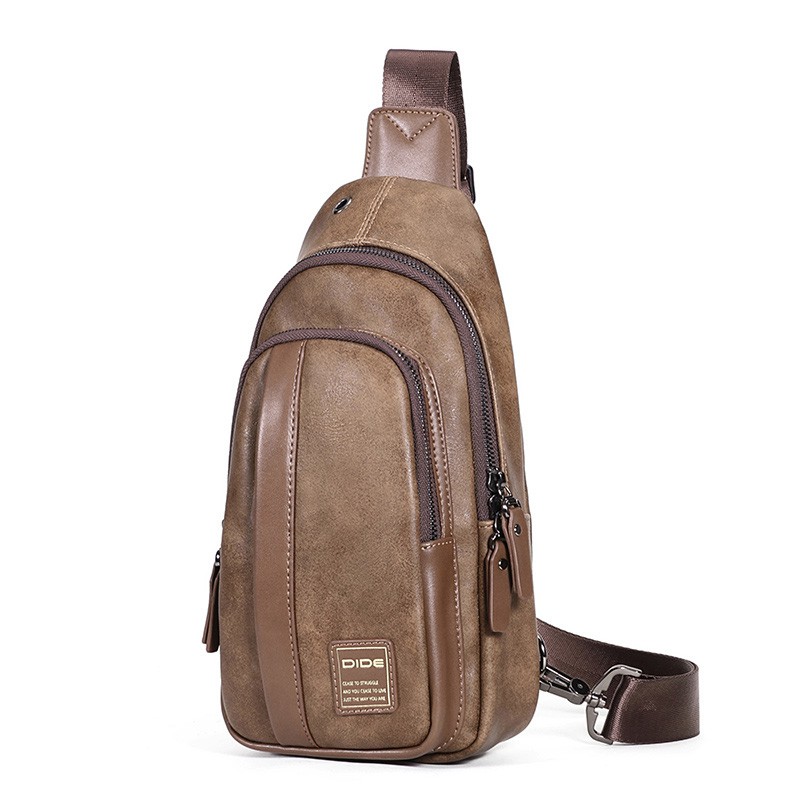 TAS SELEMPANG PRIA KULIT / TAS SLEMPANG  / TAS DADA / TAS DIDE FASHION EXCLUSIVE DIDE-JG707