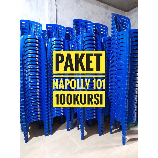 [READY] PROMO PAKET KURSI PLASTIK NAPOLLY (100 KURSI)/ KURSI NAPOLLY 101/KURSI SANDARAN