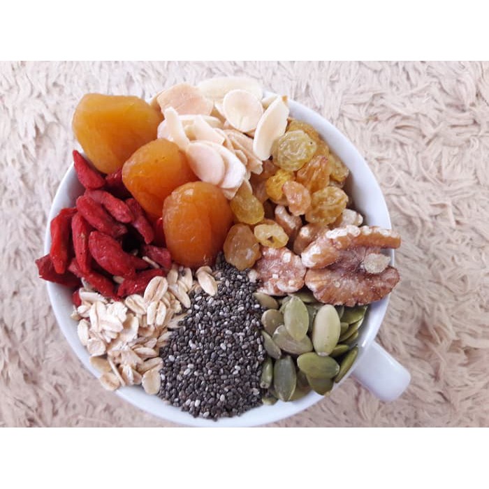 

Healthy Granola Super Mixed 500 gram- Walnut, Chia seed, Gojiberry