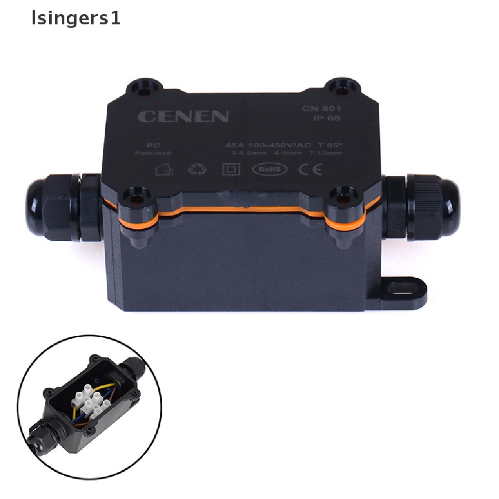 (lsingers1) Junction box 2 Arah Anti Air IP68 Untuk outdoor