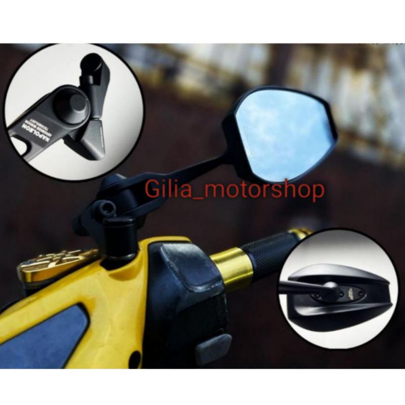 Spion Batman Napoleon CNC Import Style Rear Mirror Accessories Motor