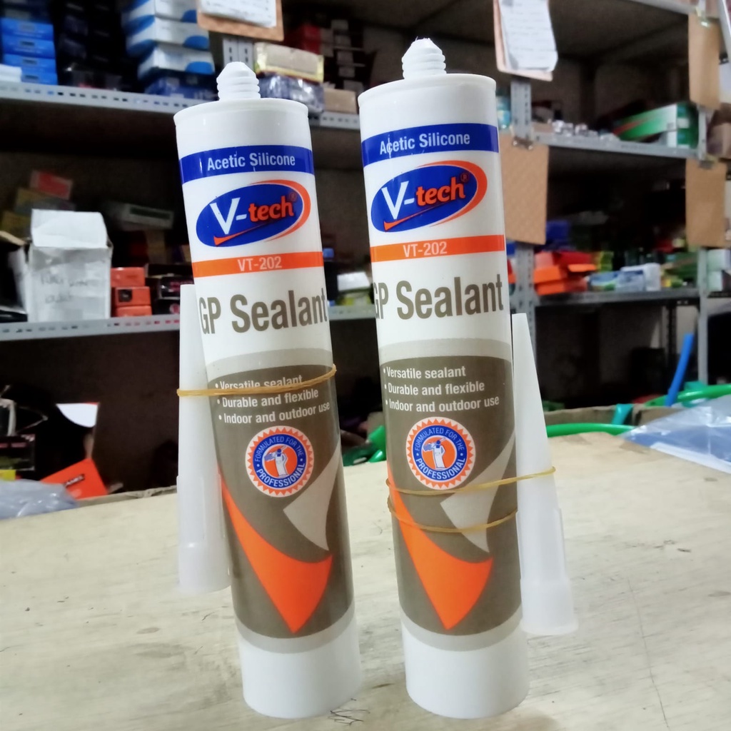 Lem Silicone Sealant Silikon Sealent Lem Kaca Akuarium Botol Tembak 300 ml CLEAR, BLACK,WHITE,GREY