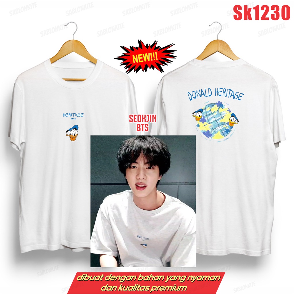 MURAH!!! KAOS KPOP SEOKJIN JIN DONALD HERI SK1230 UNISEX ADA KAOS ANAK