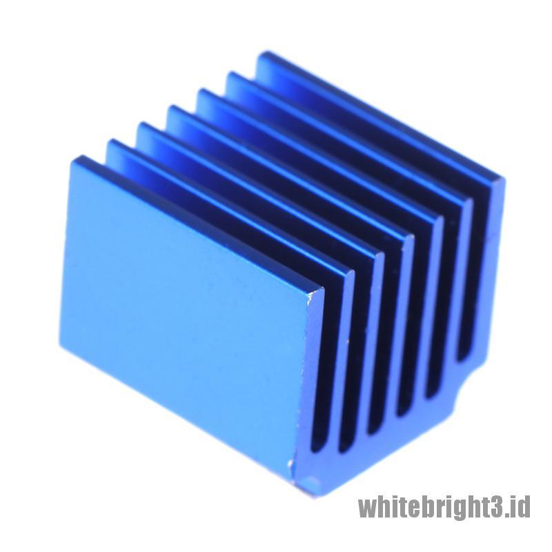 &lt; White3 &gt; 2pcs Heatsink Radiator Pendingin Bahan Aluminum Warna Biru Untuk Printer 3D