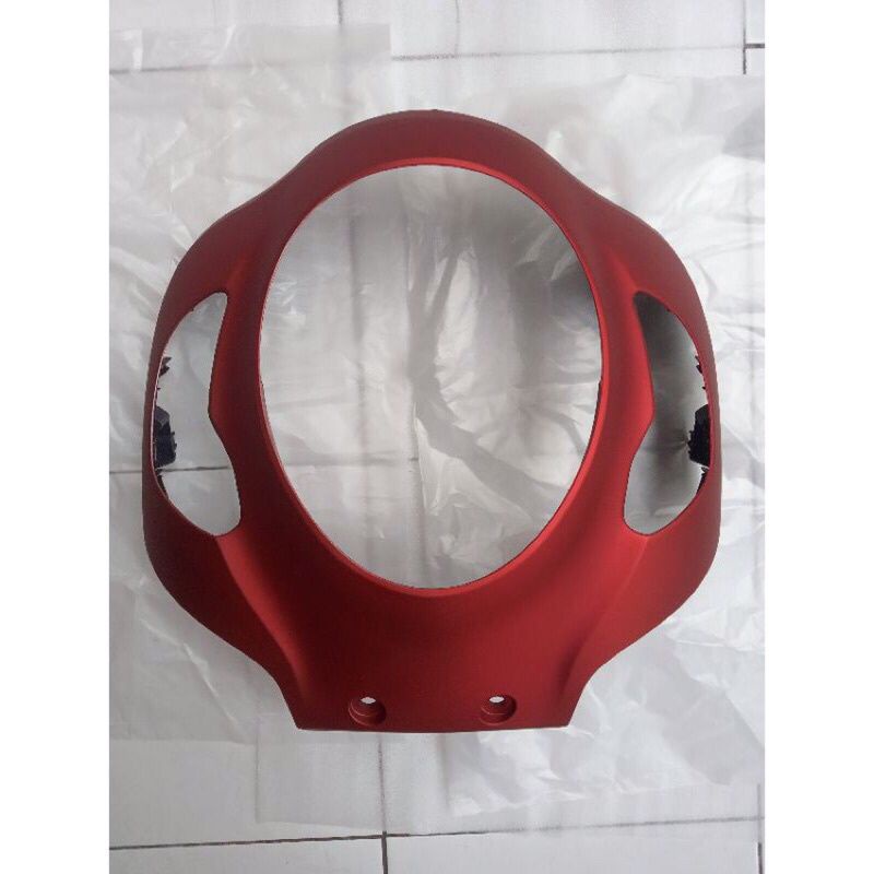 Cover Tameng lampu kap body depan scoopy new prestige terbaru 2020 2021 K2F merah doff