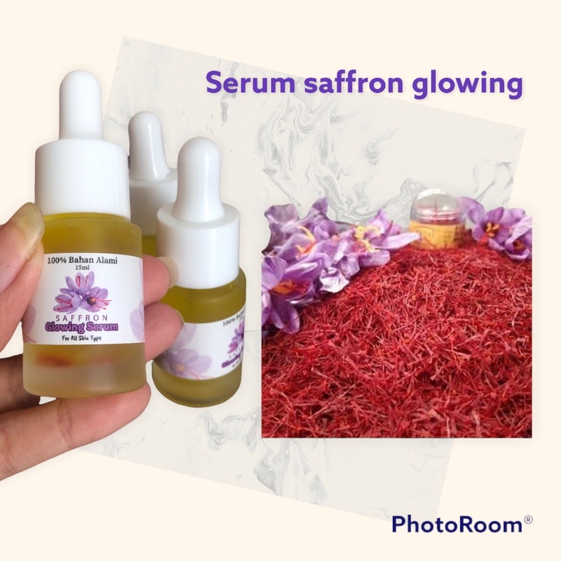 Serum saffron / serum saffron glowing / serum saffron 15ml / serum saffron isi lebih banyak 15ml