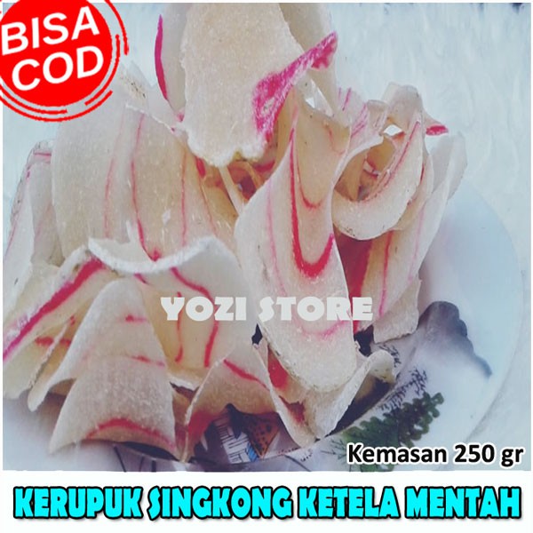 

Kerupuk Singkong Ketela Mentah Kemasan 250 gram