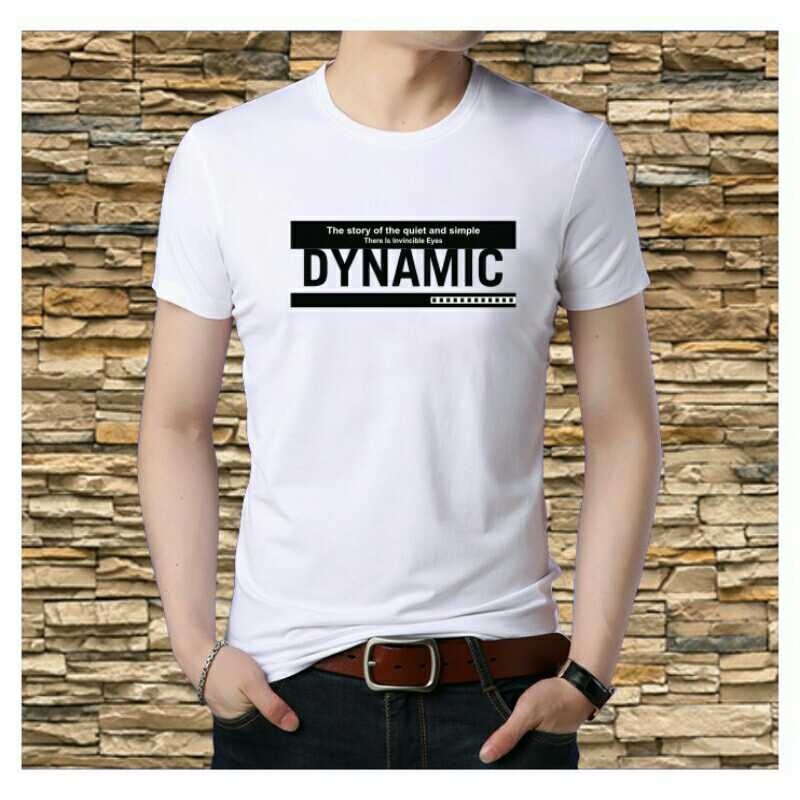 BAJU KAOS PRIA LENGAN PENDEK ATASAN COWOK DYNAMIC FASHION MOTIF KEKINIAN DISTRO