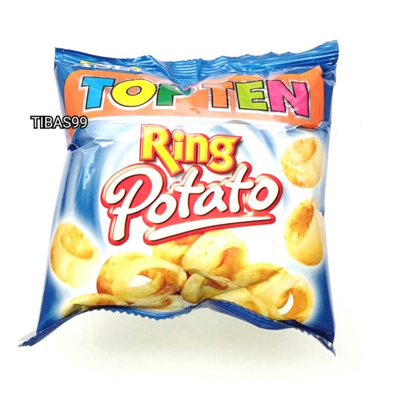 Chiki TOPTEN Ring Potato 8g Sachet isi 10pcs