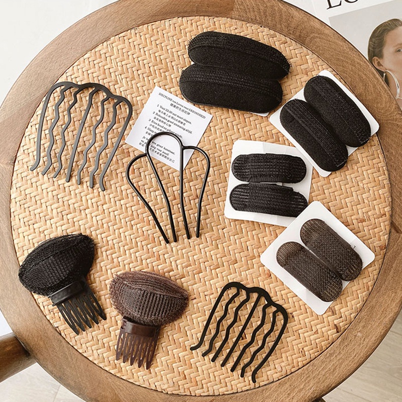 Invisible Pads Hair Clips Hair Claw Gadis Bernapas Alami Kreatif Set BB Jepit Wanita Jepit Rambut Hair Pin Ponytail Rambut Pemegang Berbulu Aksesoris Rambut Spons Rambut Akar