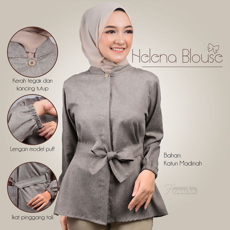 Helena Blouse / Madinah Cotton Blouse / Blouse Katun Madinah