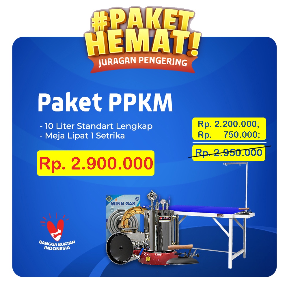 Paket Laundry HEMAT PPKM ( Paket Pemula Komplit + Meja)