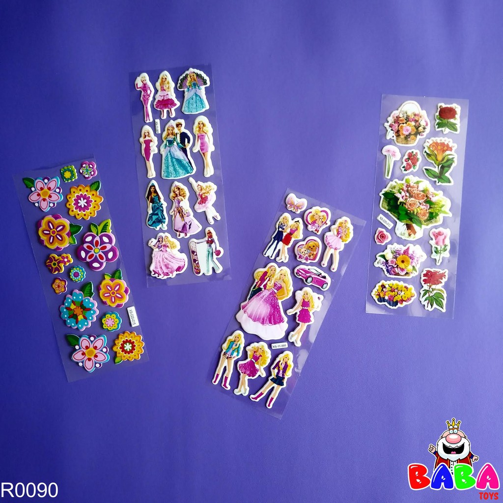 

Mainan Anak Sticker Karakter Timbul kecil2