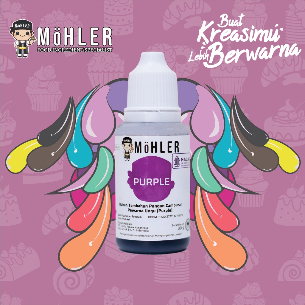 MOHLER Coloring Purple (KLIK KOMBO HEMAT UNTUK BELI 1 GRATIS 1)