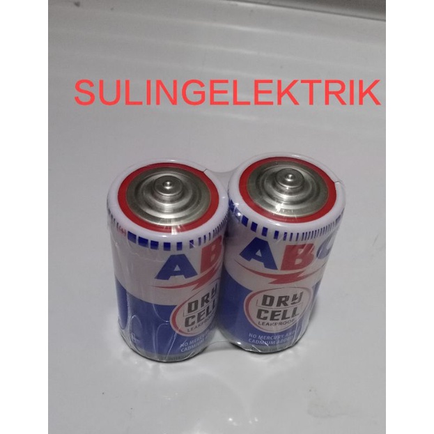 BATU BATERAI  BESAR ABC 1PASANG /2 BIJI