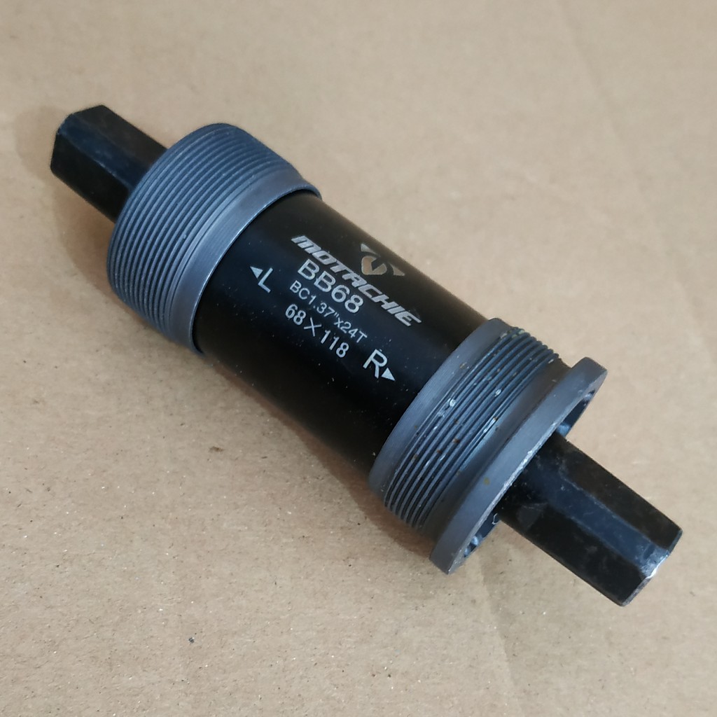 BB Mtb Balap Bottom Breket spindel 68 x 118L tanpa baut