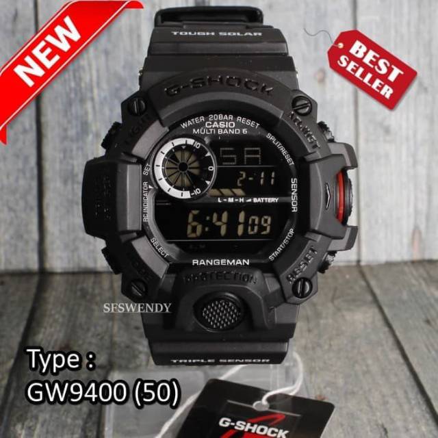 PROMO MURAH  Jam tangan G Shock GW-9400 Rangeman full black hitam