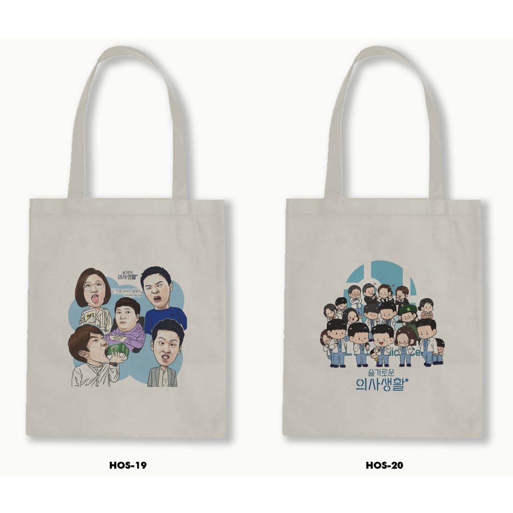 TOTE BAG BLACU - HOSPITAL PLAYLIST /DRAKOR NETFLIX 01