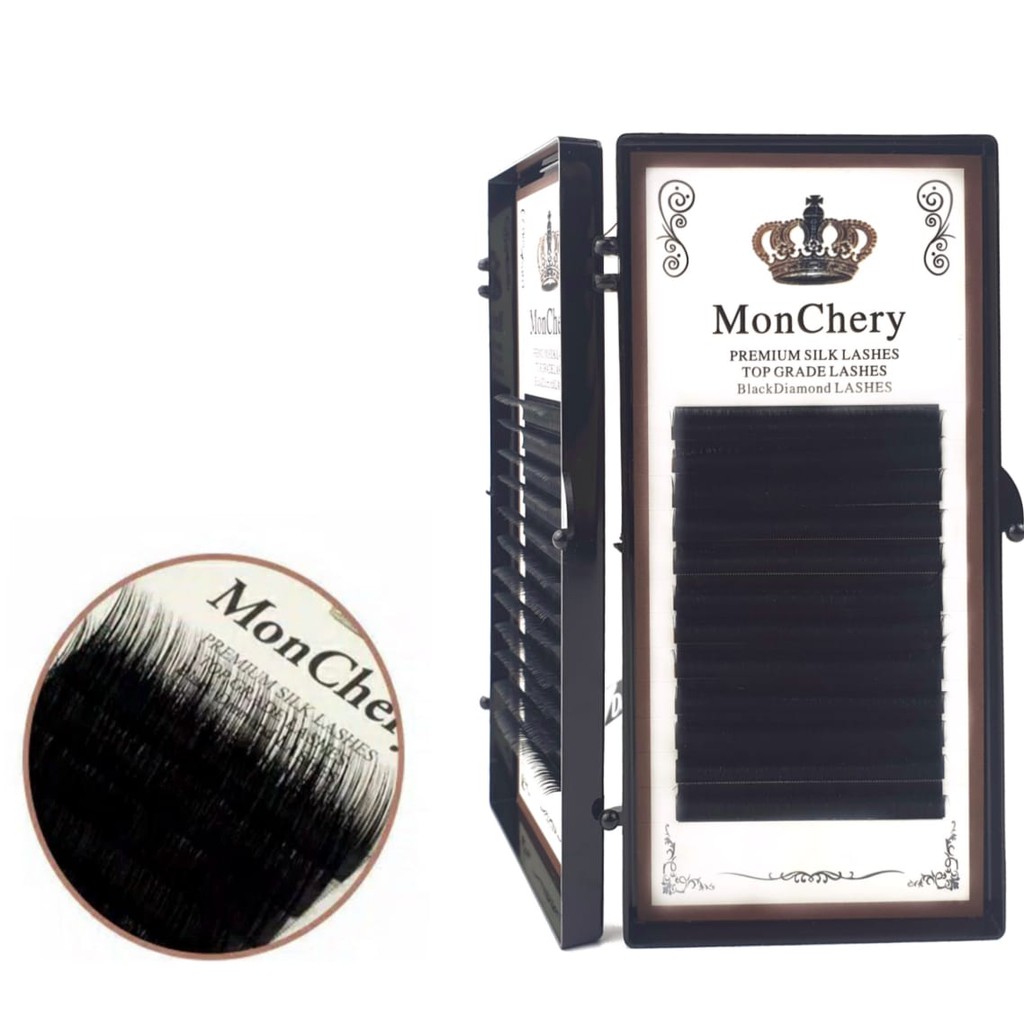 Eyelash Extension MonChery Curl 0.10D Sambung Bulu Mata Korea Super Lembut