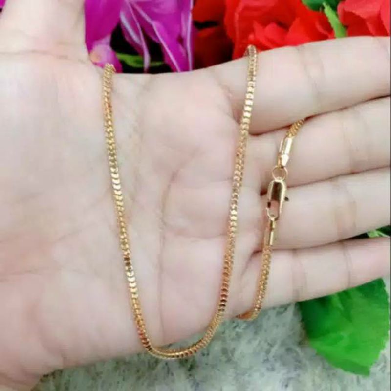 Kalung milano kaca dewasa 45 cm 60 cm