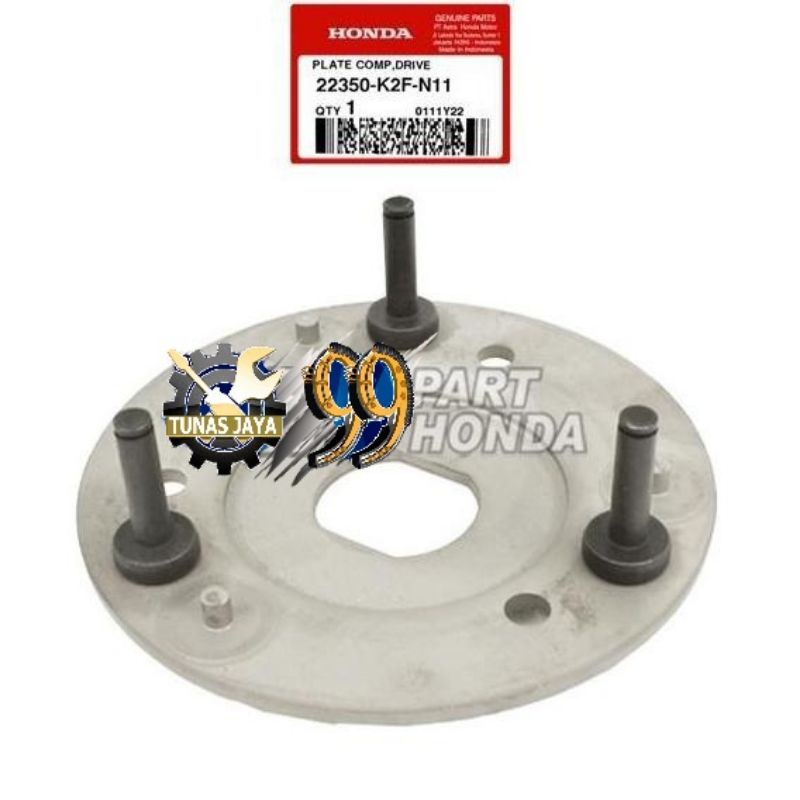 22350-K2F N11  Rumah Dudukan Kampas Ganda Plate Comp Drive Scoopy eSP K16 K93 Vario 110 Fi eSP