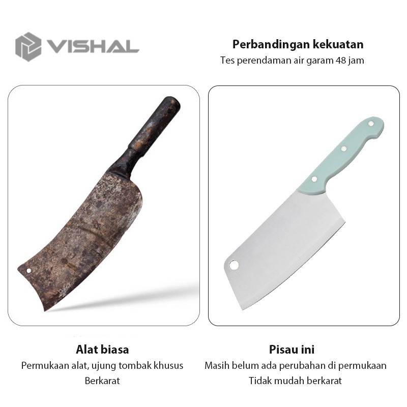 VISHAL PISAU SET 5 Pisau Talenan Set Knife Pisau Buah Pisau Pengupas  Pegangan Non-Slip / Talenan