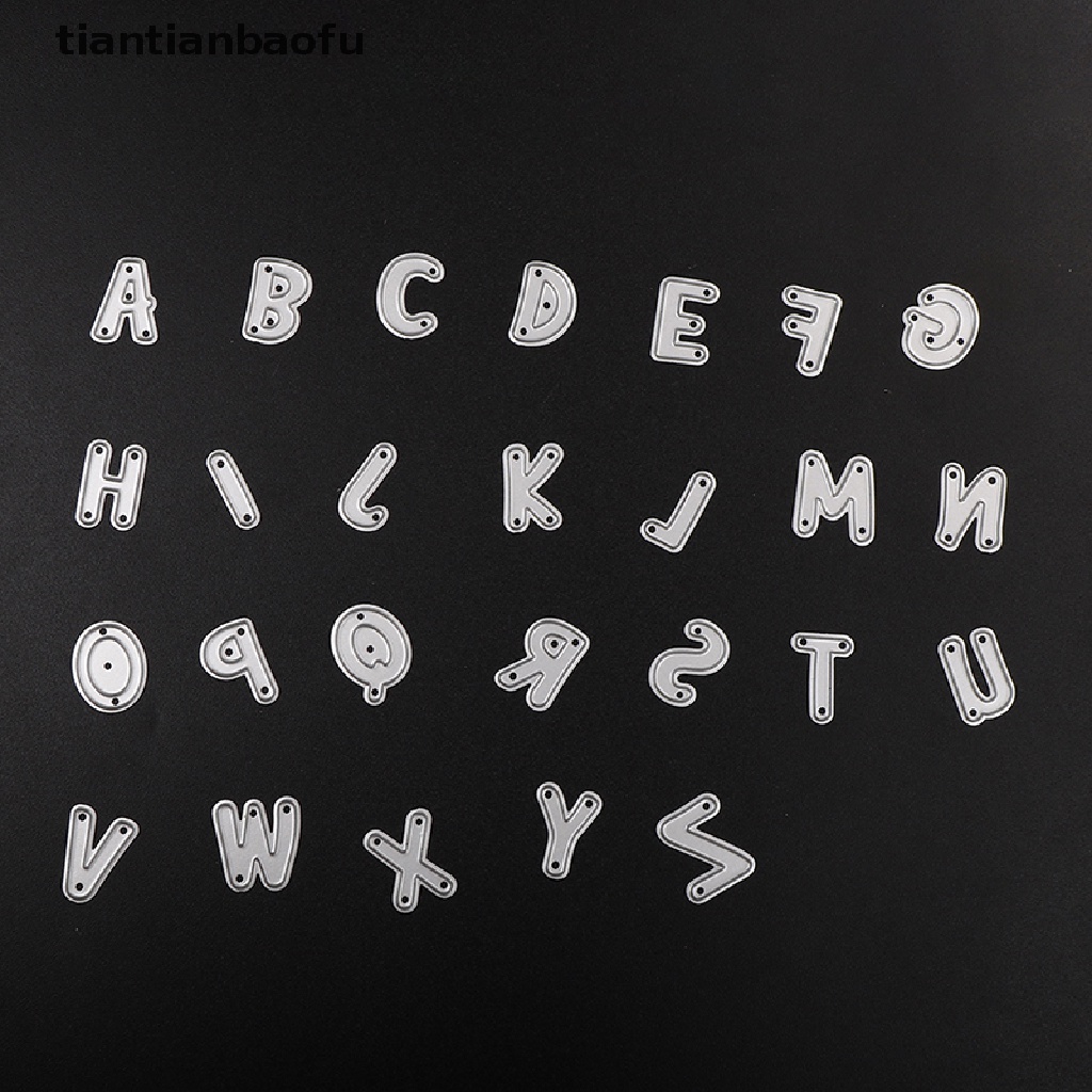 [tiantianbaofu] The alphabet die cuts metal die cutting dies scrapbooking embossing folder suit Boutique