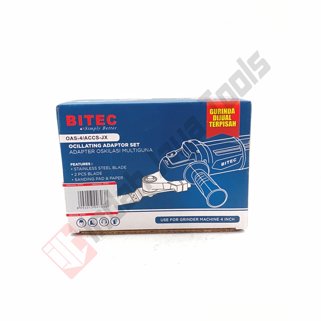 BITEC OAS-4 Adapter Set Mesin Gerinda ke MultiTool Oskilasi Oscilating