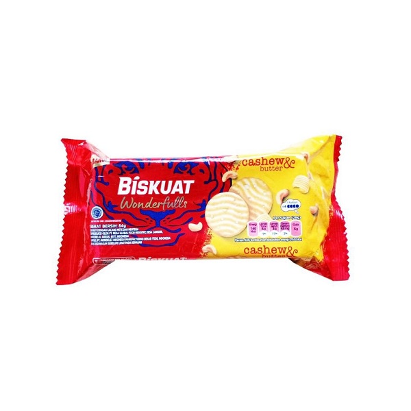 

BISKUAT WONDERFULLS CASHEW & BUTTER 84g