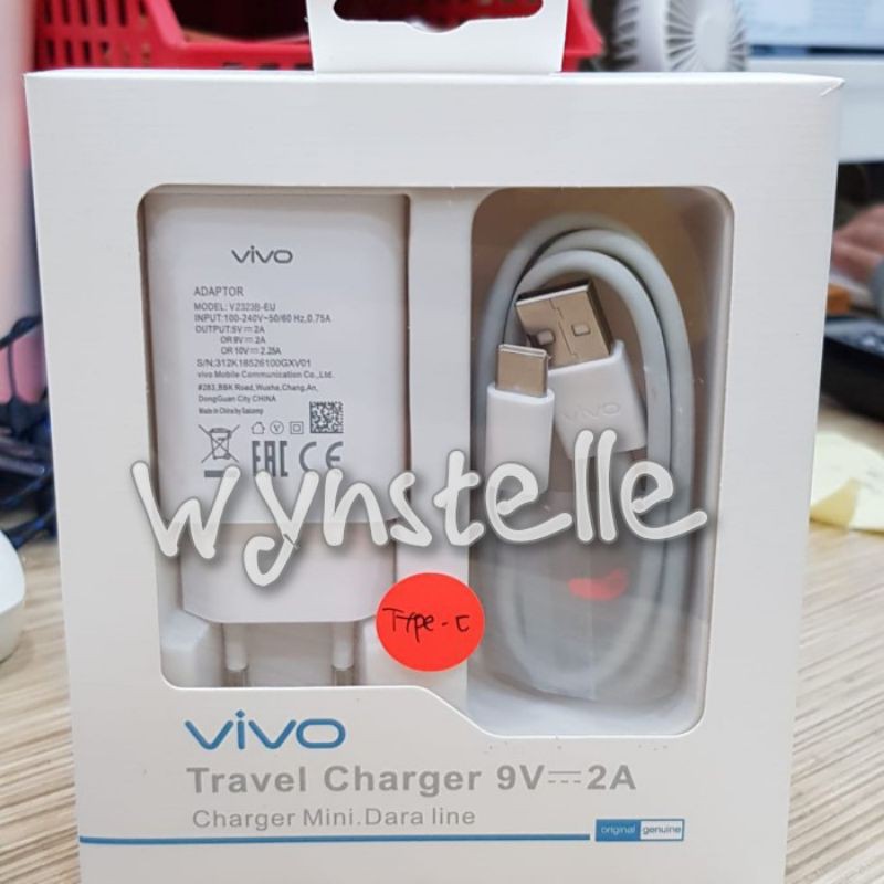 Charger Carger Casan Vivo V17 V19 Z1X Pro S1 Pro X27 X30 X50 Fast Charging Type C ORIGINAL