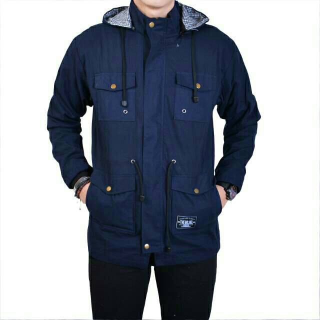 JEC Jaket Parka Polos Full Premium | Jaket Kanvas | Parka Polos | Jaket Gunung | Distro | Pria