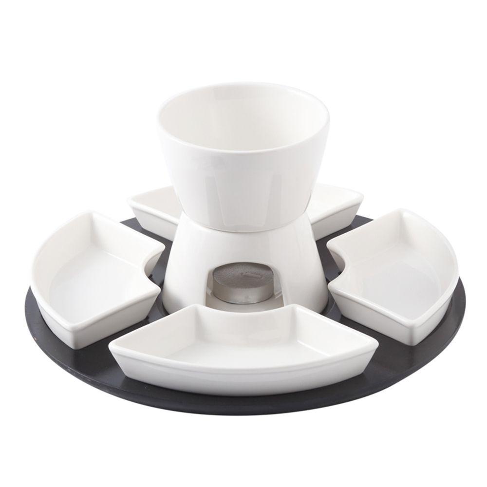 TOP Pot Putih Set Garpu Fondue