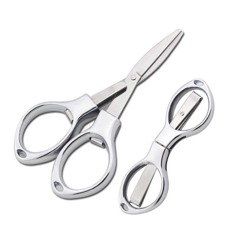 Gunting Lipat Mini Stainless Mini Scissors Foldable Unique