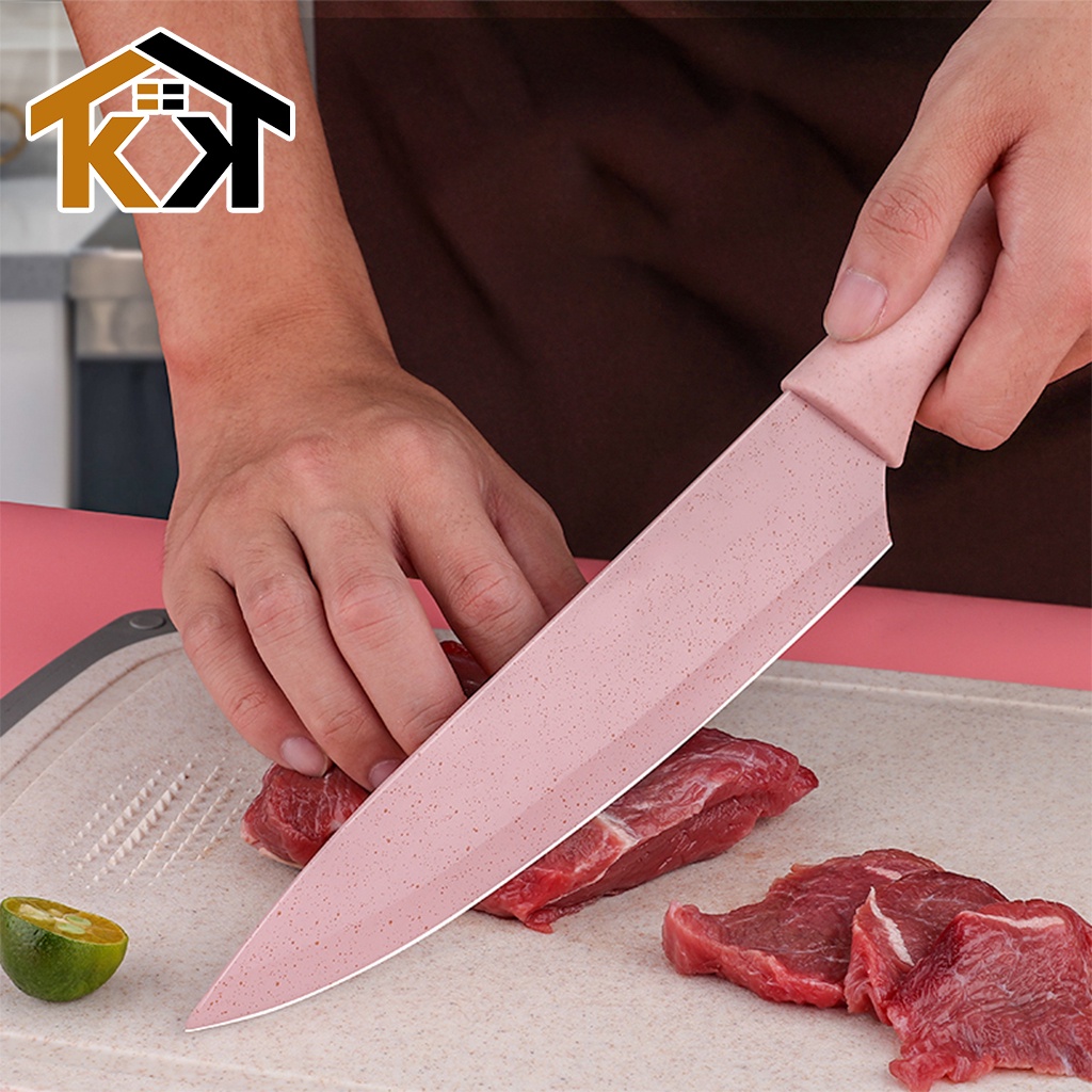 (KK) Pisau Dapur Set Stainless Knife Anti Lengket Isi 6 Pcs / Peralatan Masak Pisau PREMIUM-7