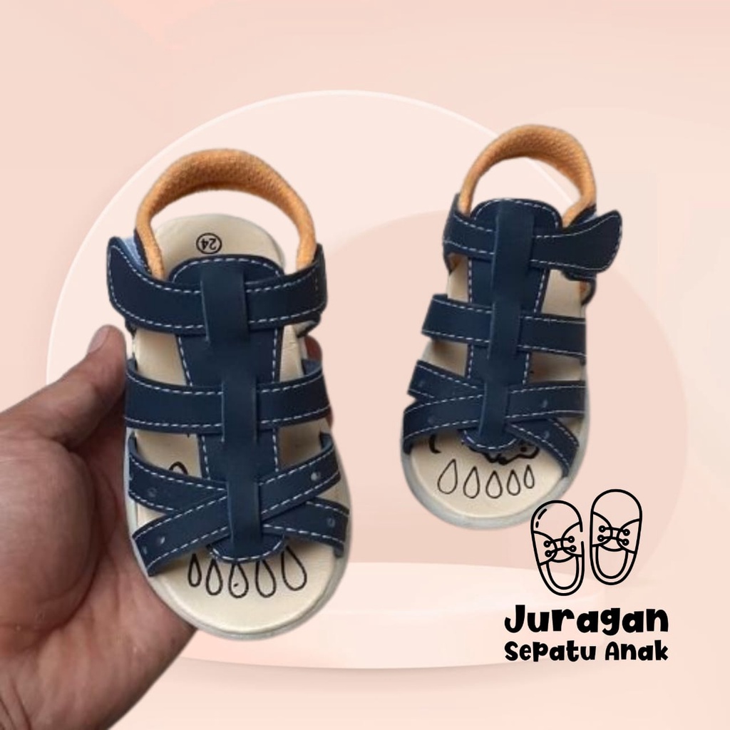 sandal anak laki laki usia 1 s/d 3 tahun sandal balita murah sandal motif anyam keren/sandal anak murah