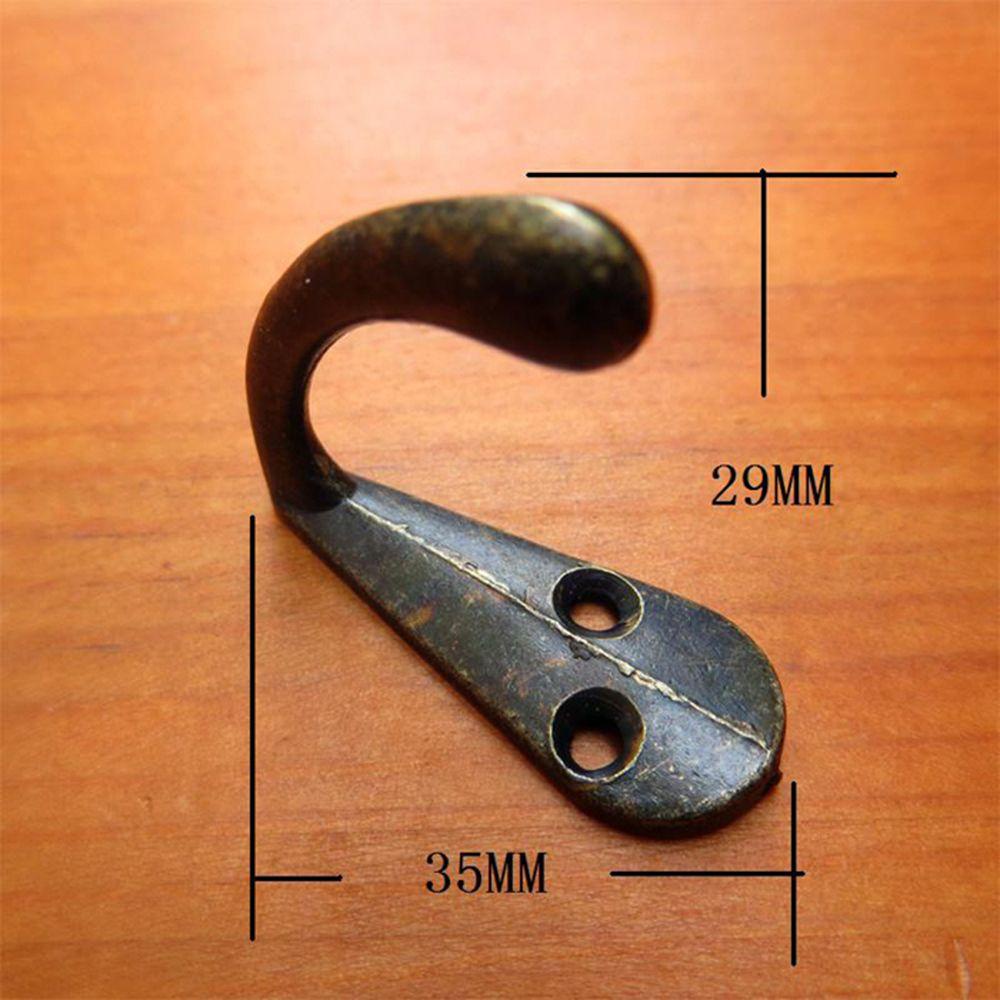 Solighter 10pcs Kait Dinding Seng Rak Penyimpanan Vintage Pintu Berkualitas Tinggi