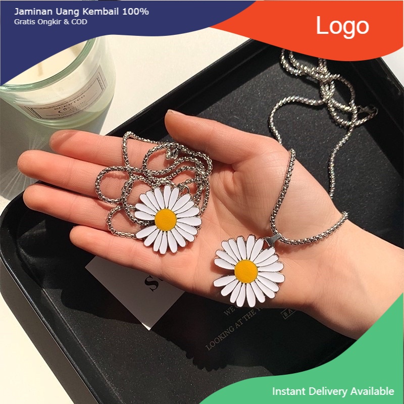 kalung panjang aesthetic flower/ kalung bunga matahari / kalung ootd hijab goodthingsgoodmood