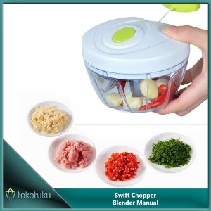 Swift Chopper Blender Putar Manual Food Mixer Salad Spinner Rotary   Penggiling Buah Sayur Daging B