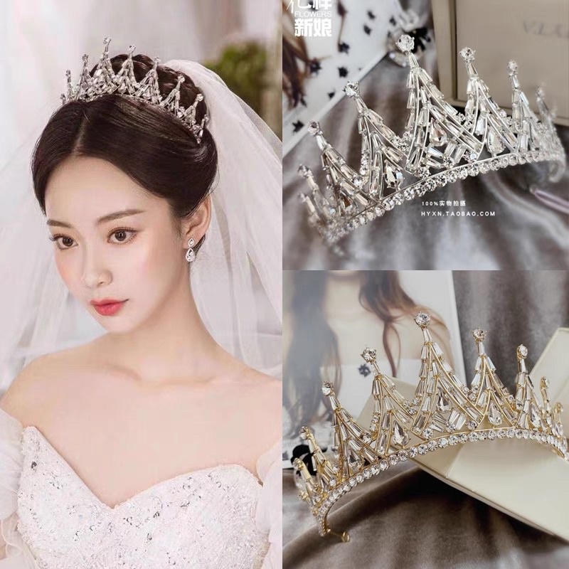 Wedding Mahkota【101】crown headpiece bridal aksesoris pengantin hijab wanita hiasan rambut