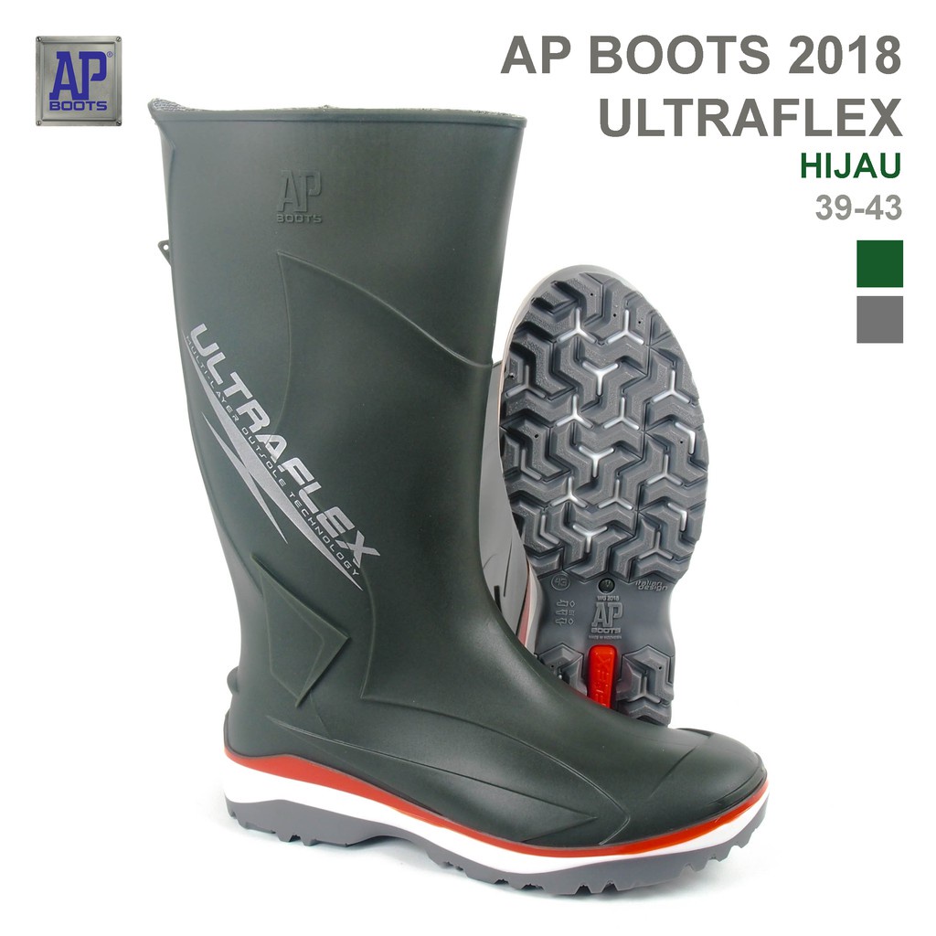 AP Boots 2018 Ultraflex - Sepatu Boot Panjang Karet PVC