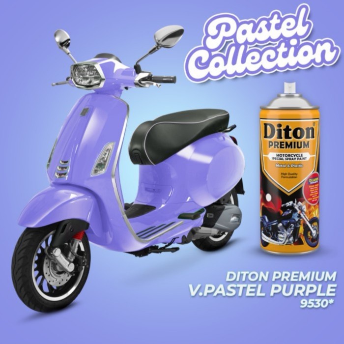 DITON Premium Pastel Collection Pilok Pilox Cat Semprot Warna Vespa / V 9530** Pastel Purple Pastel Ungu (400cc)