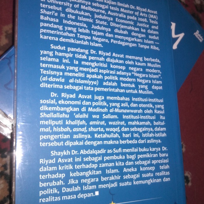 

HOT SALE!!! ISLAM PEMERINTAHAN TANPA NEGARA PERDAGANGAN TANPA RIBA - RIYAD ASVAT TERLARIS