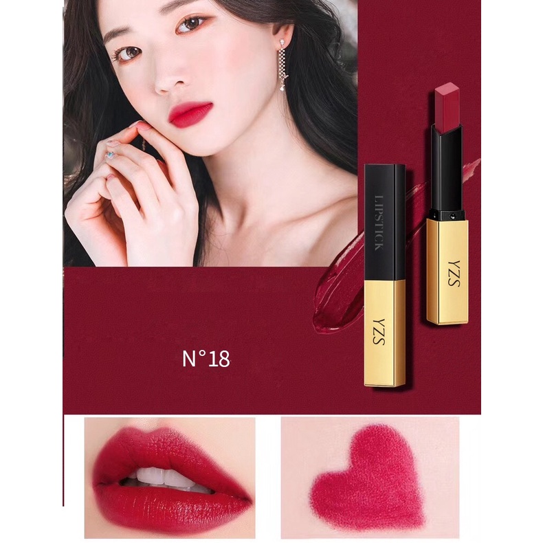 YZS Silky Lipstick Kecantikan Pelembab Bibir Tahan Lama Original Implora Intense Matte Lipstick Long Lasting Finish Lipstik