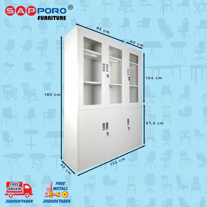 

Filling Cabinet / Lemari Kantor / Lemari Besi Jumbo Sapporo Hamburg - White Kualitas Terbaik