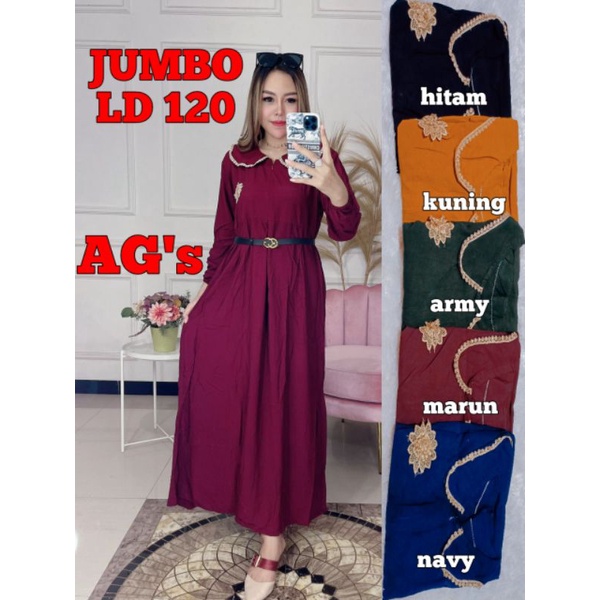 Longdress Renda Jumbo Terbaru - Gamis Renda Rayon Jumbo Terbaru - Dress Tunik Dlusia Panjang Jumbo