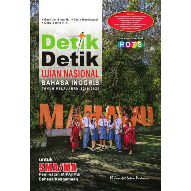 Fisika Buku Detik Detik UN SMA/MA Bahasa Inggris Tahun 2019/2020