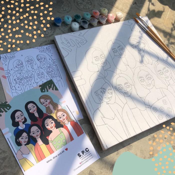 

Art / Custom Painting 3 - 4 Characters - Paint By Number Kit - Custom
