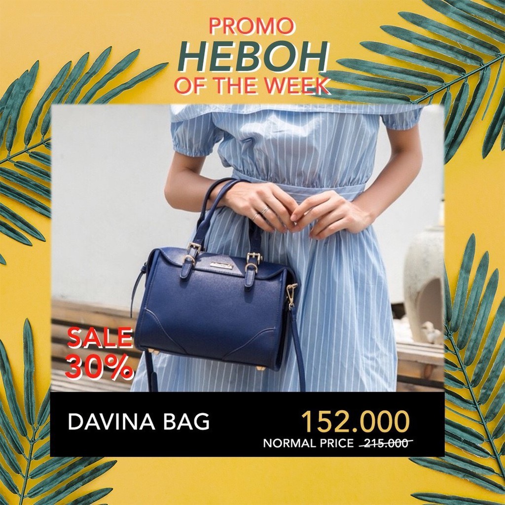 [PROMO PAY DAY 26-31 OKT] JH DAVINA BAG - Tas Wanita Import JIMS HONEY ORIGINAL