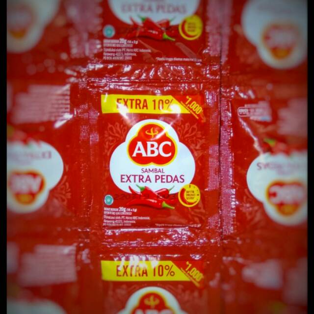 

Sambal ABC 1000 18+2 gr Sambal ABC Extra Pedas