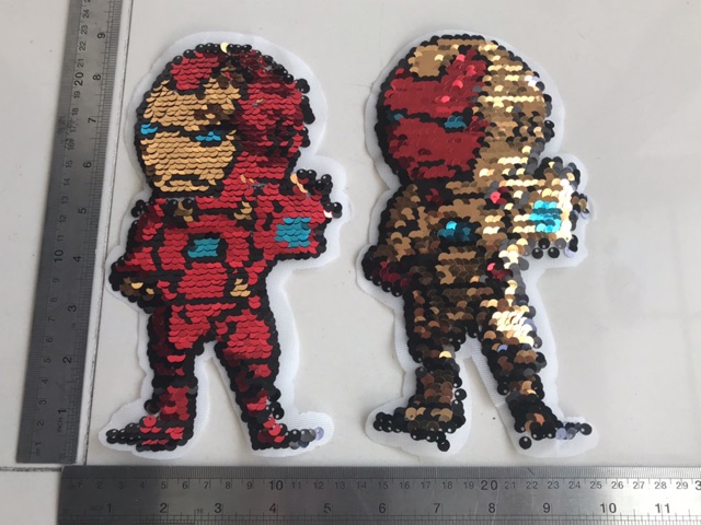 Aplikasi bordir / patch bordir iron man( grosir5500)